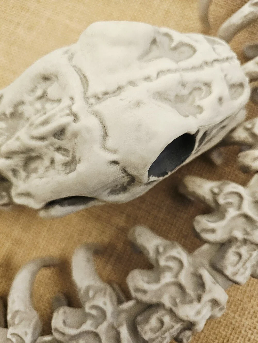 6 Foot Skeleton Snake Halloween Macabre Decor